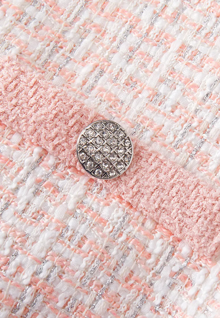 Pink Lady Classic Tweed Dress