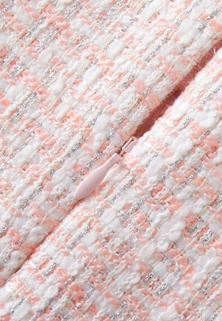 Pink Lady Classic Tweed Dress