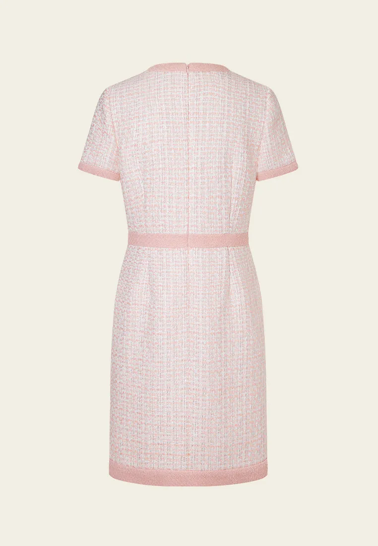 Pink Lady Classic Tweed Dress