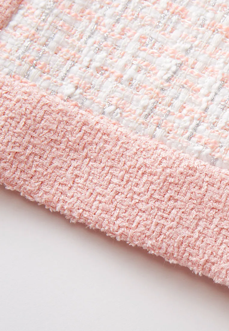 Pink Lady Classic Tweed Dress