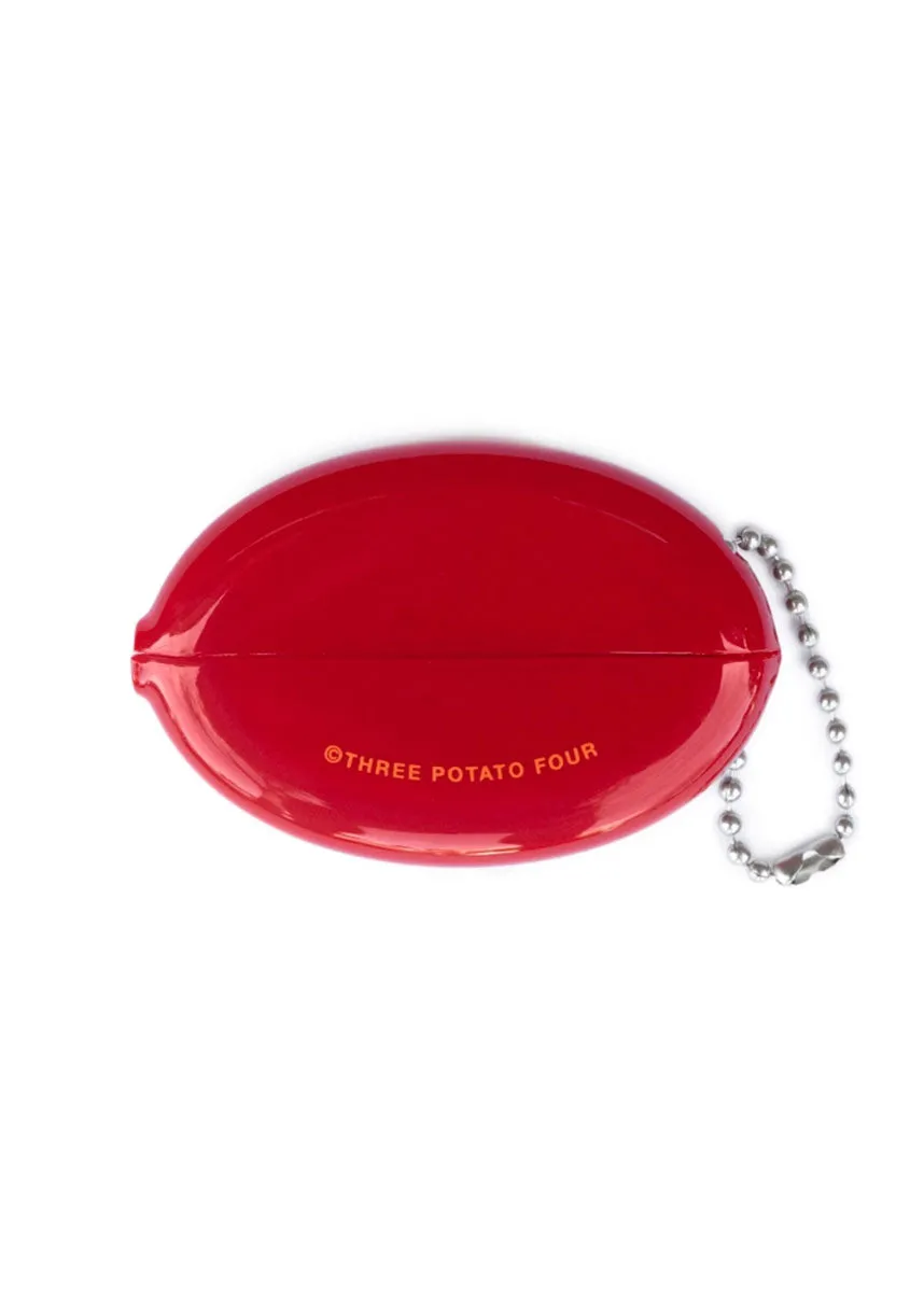 Pizza Money Coin Pouch - Red