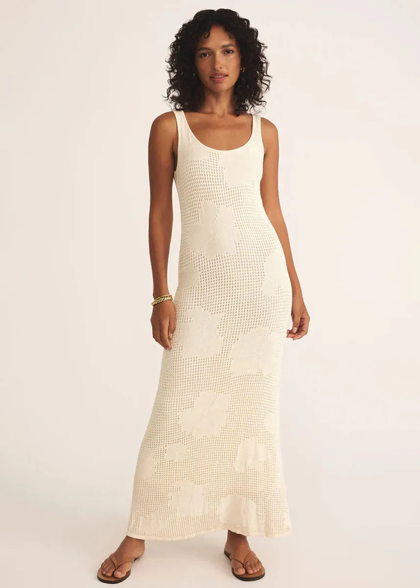Praya Fleur Maxi Dress - Natural