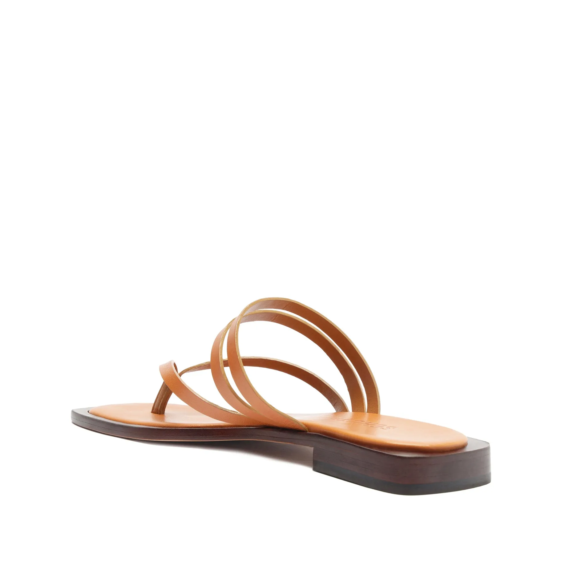 Rania Leather Flat Sandal