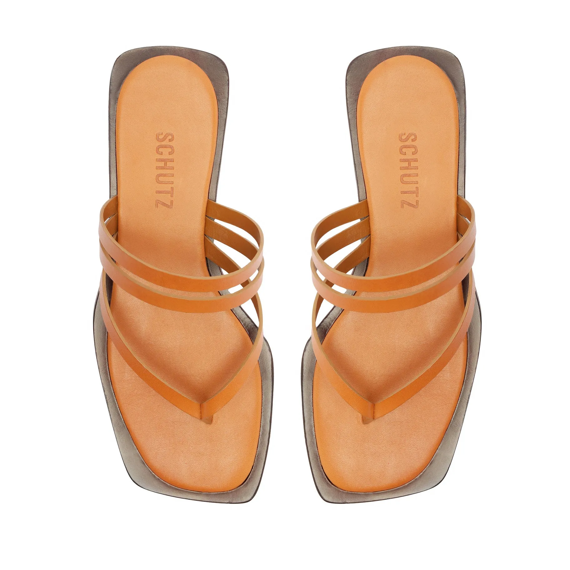 Rania Leather Flat Sandal
