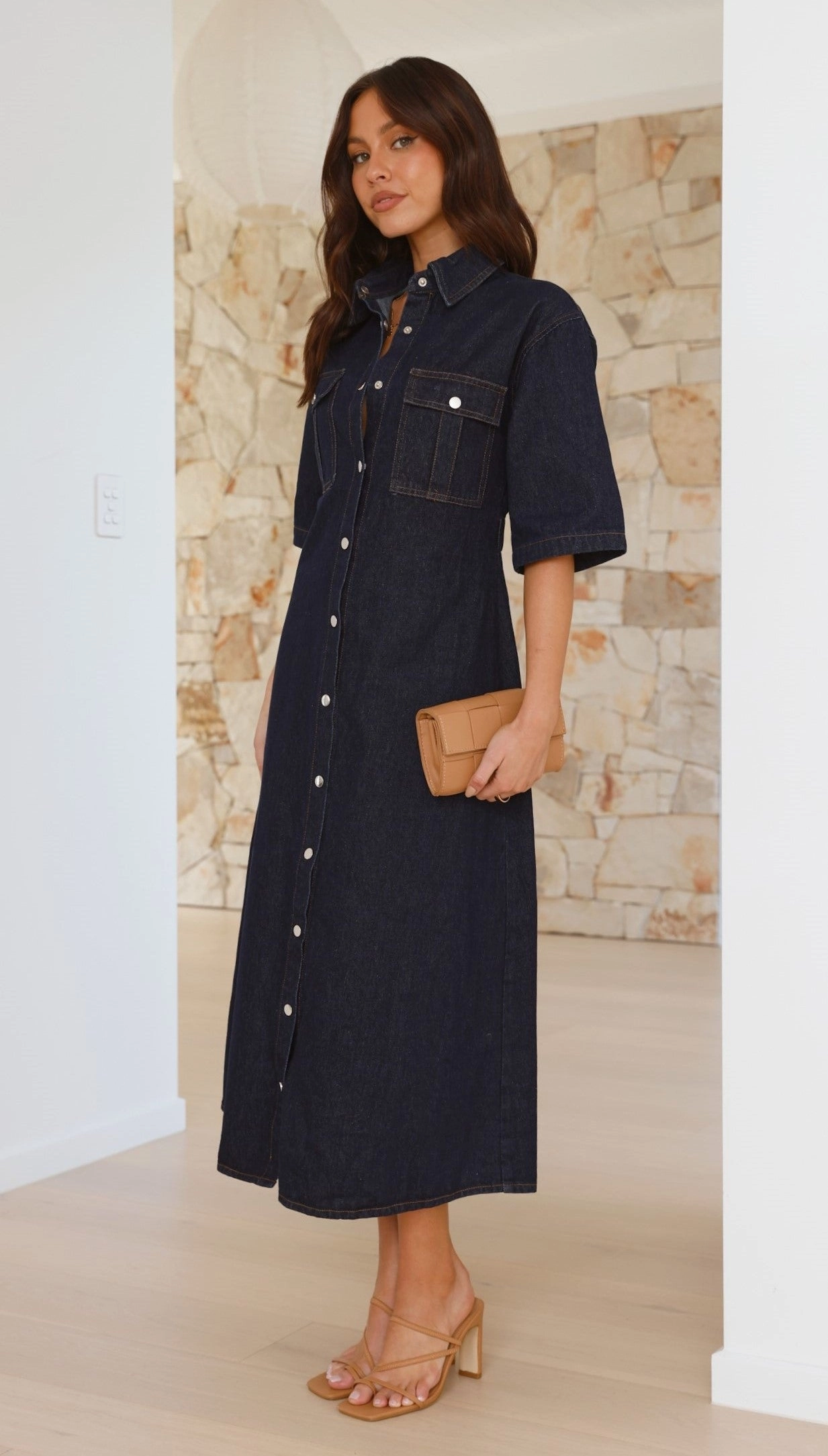 Raz Maxi Dress - Dark Denim
