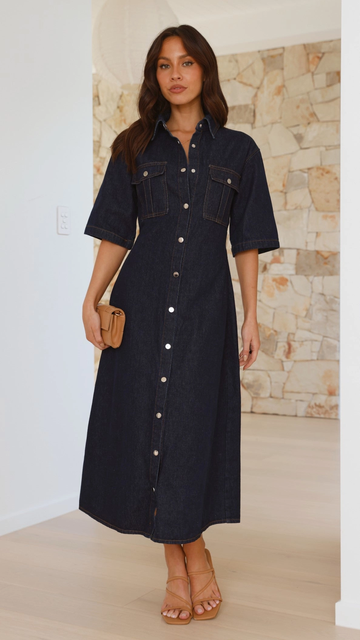Raz Maxi Dress - Dark Denim