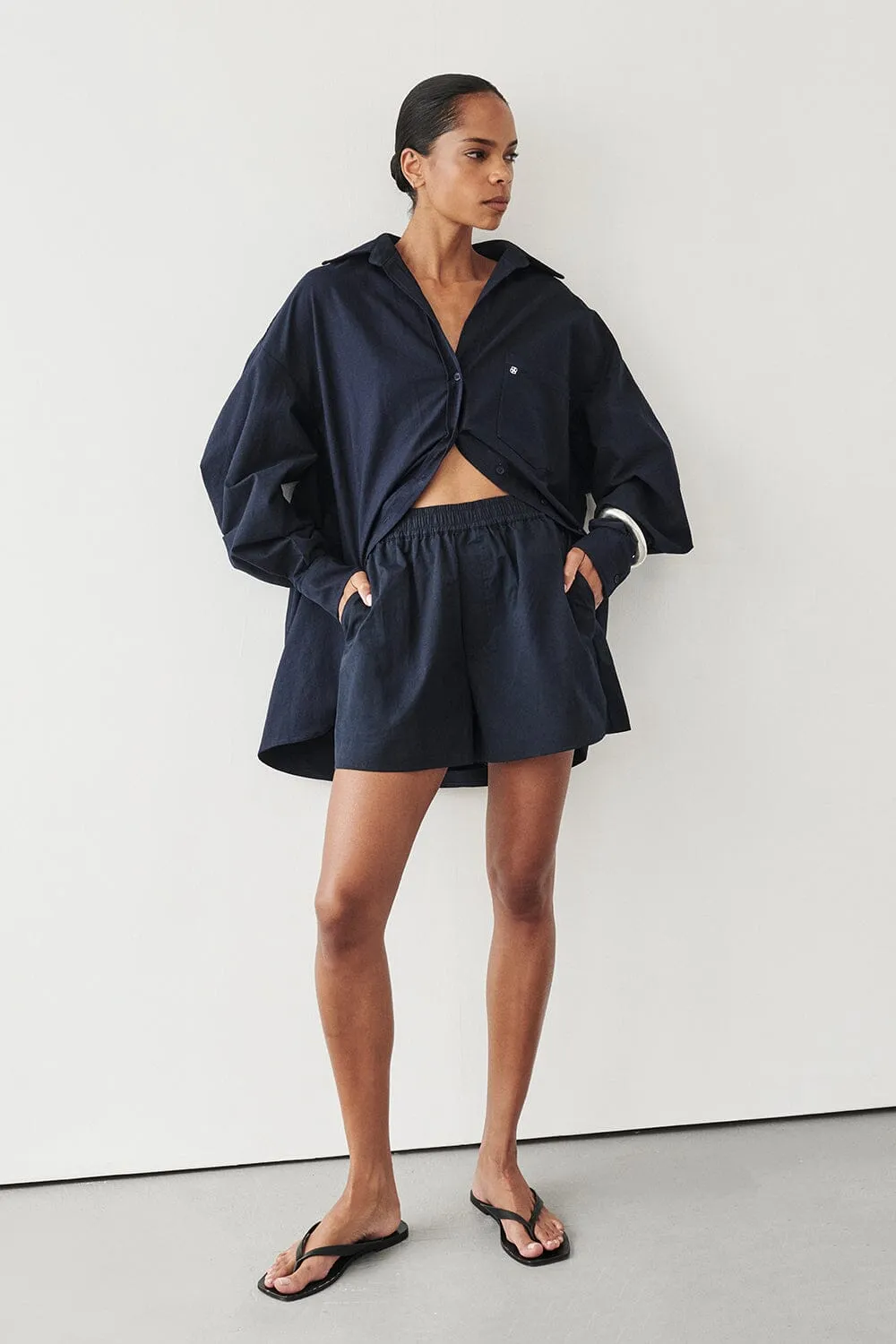 RHEA INK OVERSIZED COTTON SHIRT