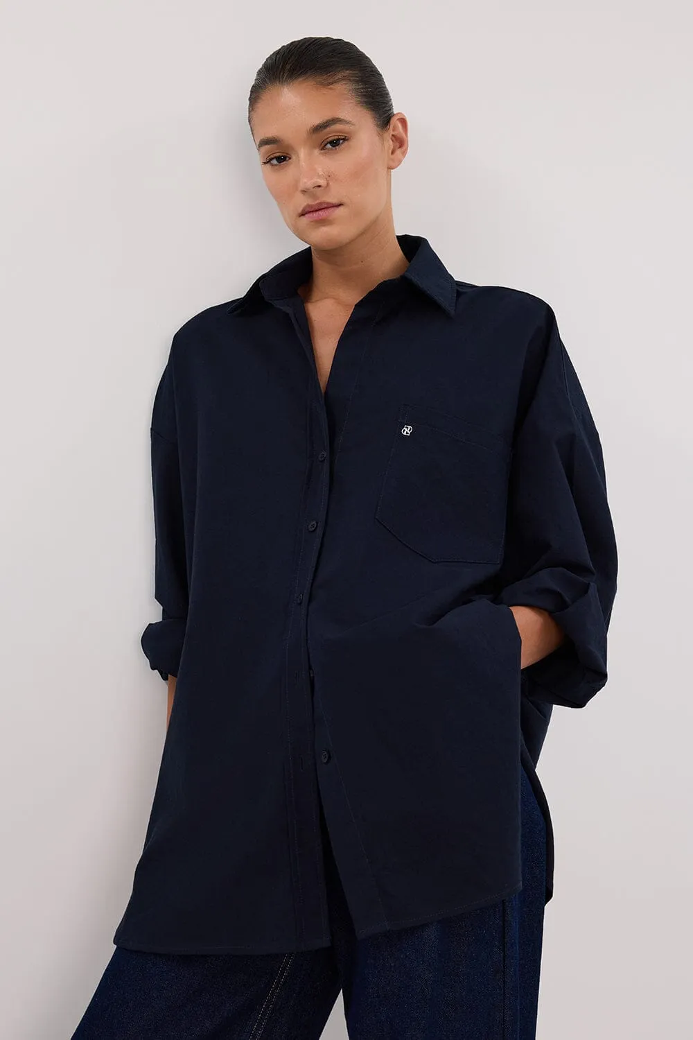 RHEA INK OVERSIZED COTTON SHIRT
