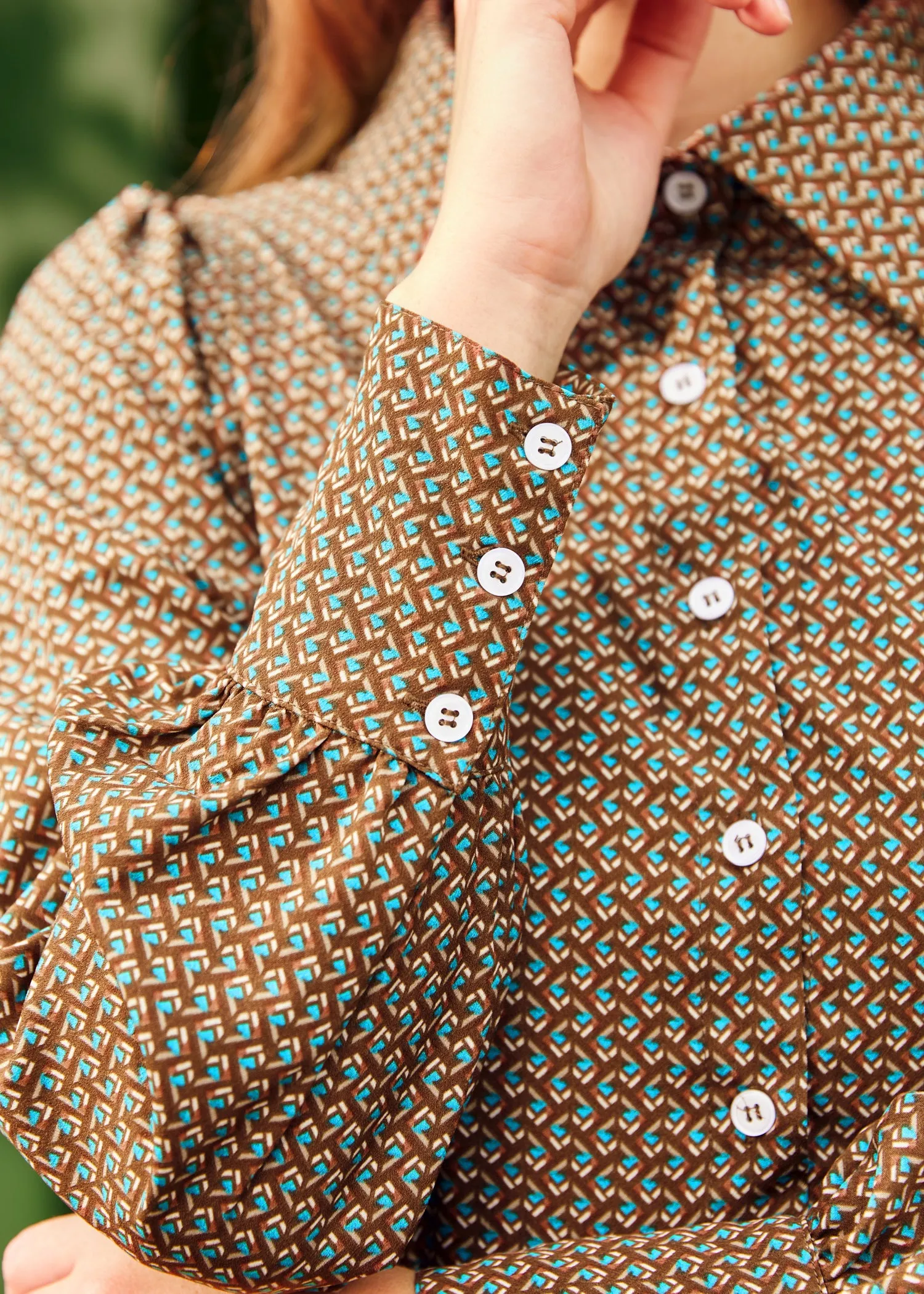 Romantic Era Button Front Midi Dress