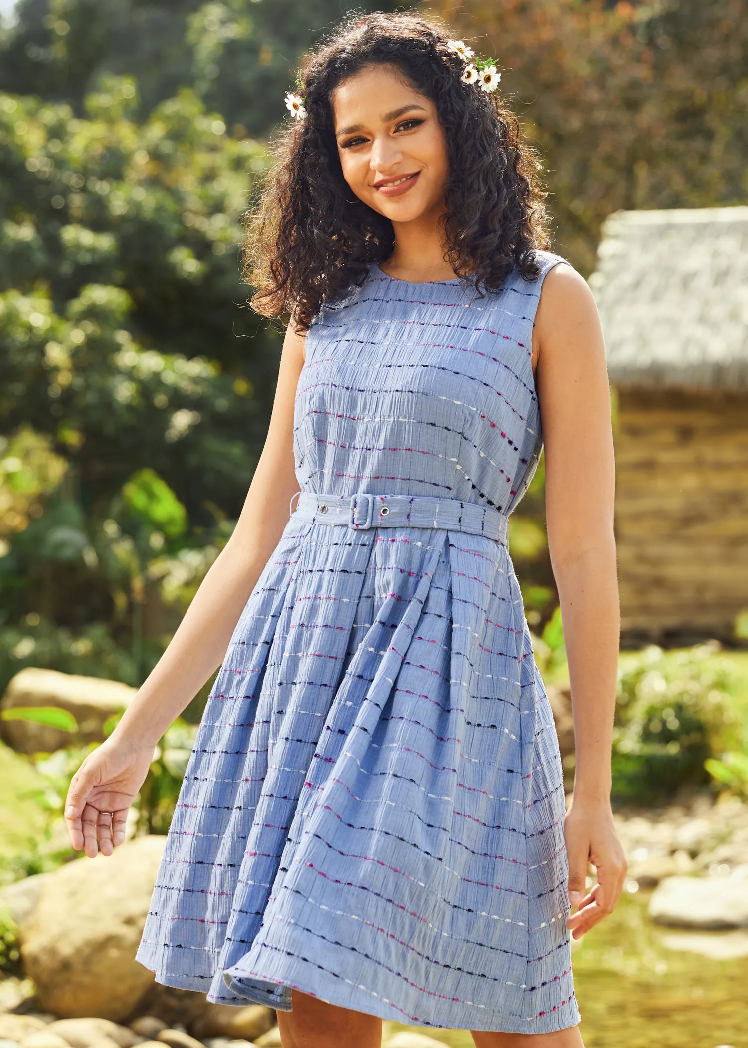 Sailor’s Reverie Fit & Flare Dress
