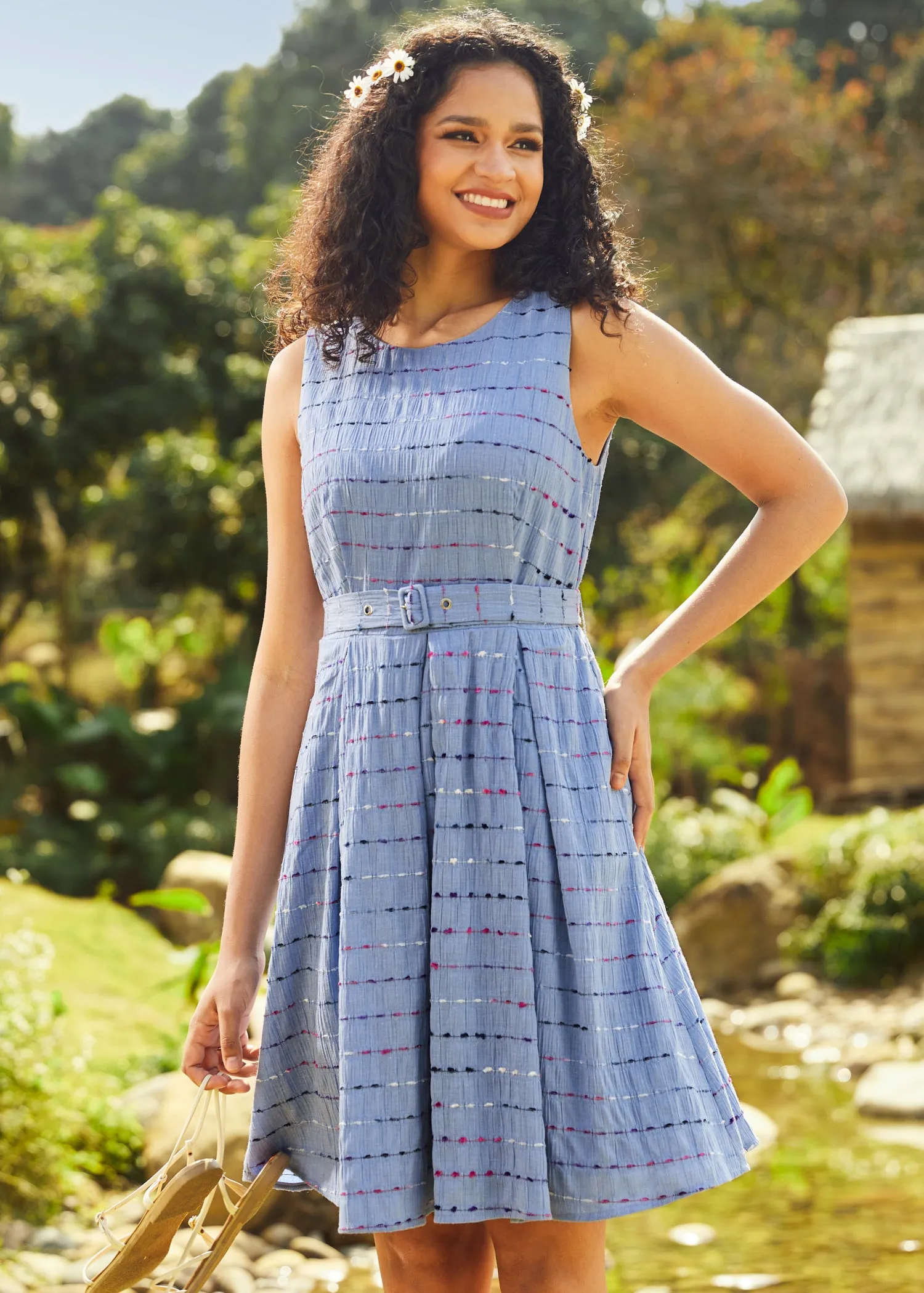 Sailor’s Reverie Fit & Flare Dress