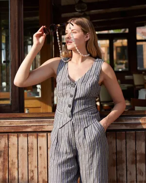 Set Sail Linen Stripe Vest
