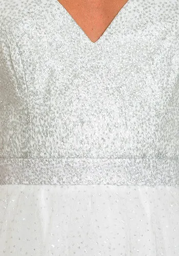 Snow Angel Dress in Glittering White