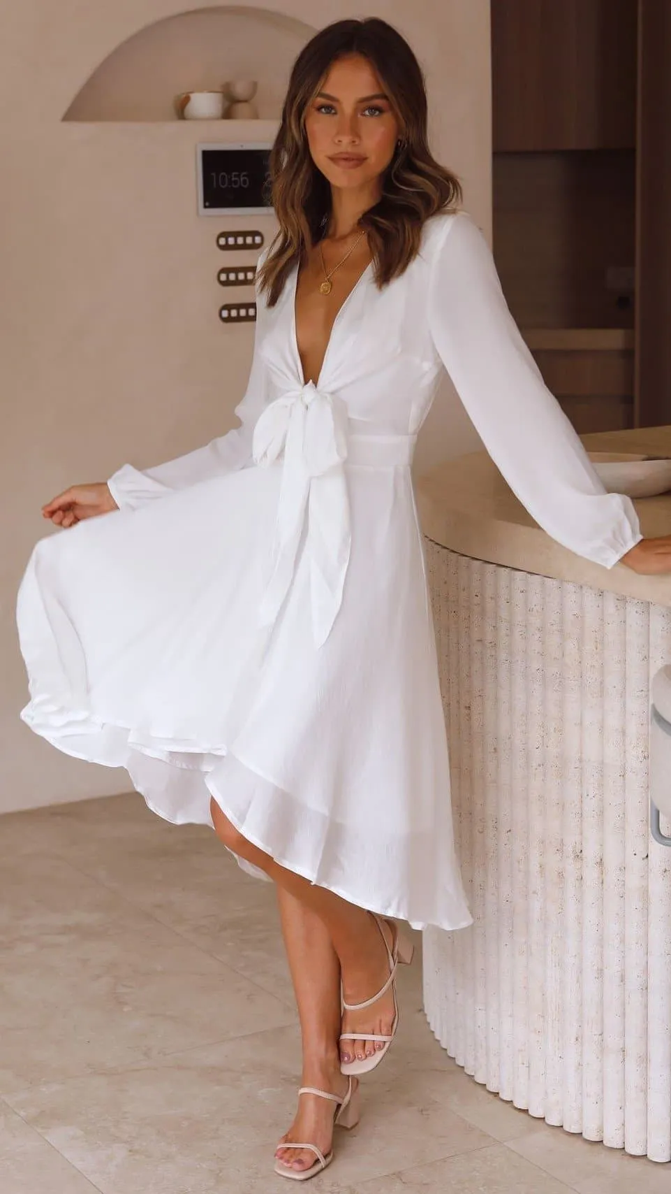Starry Nights Dress - White