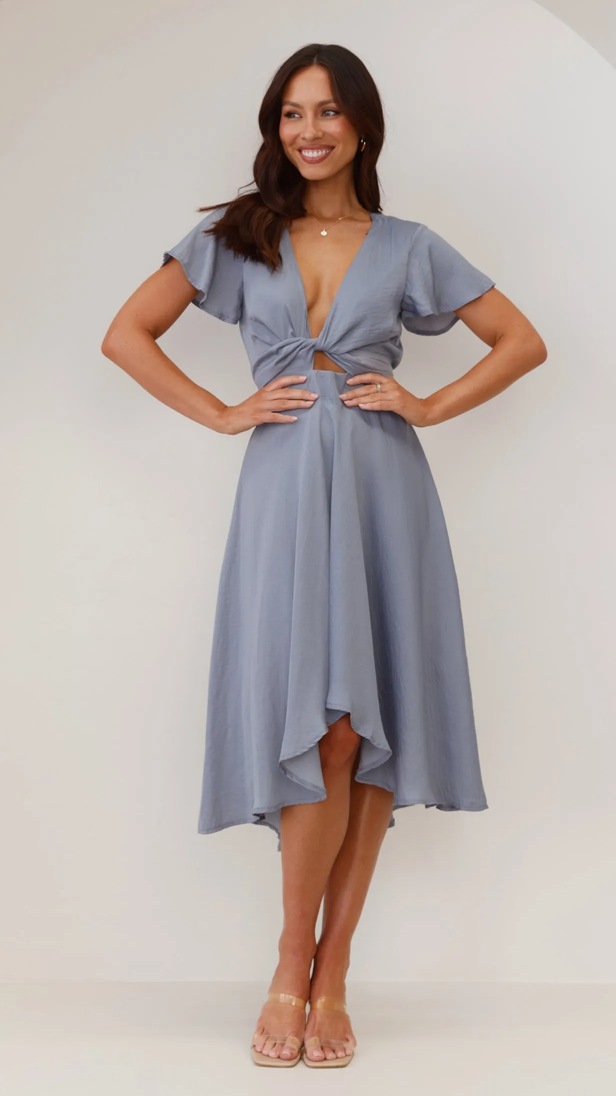 Sunny Daze Dress - Steel Blue