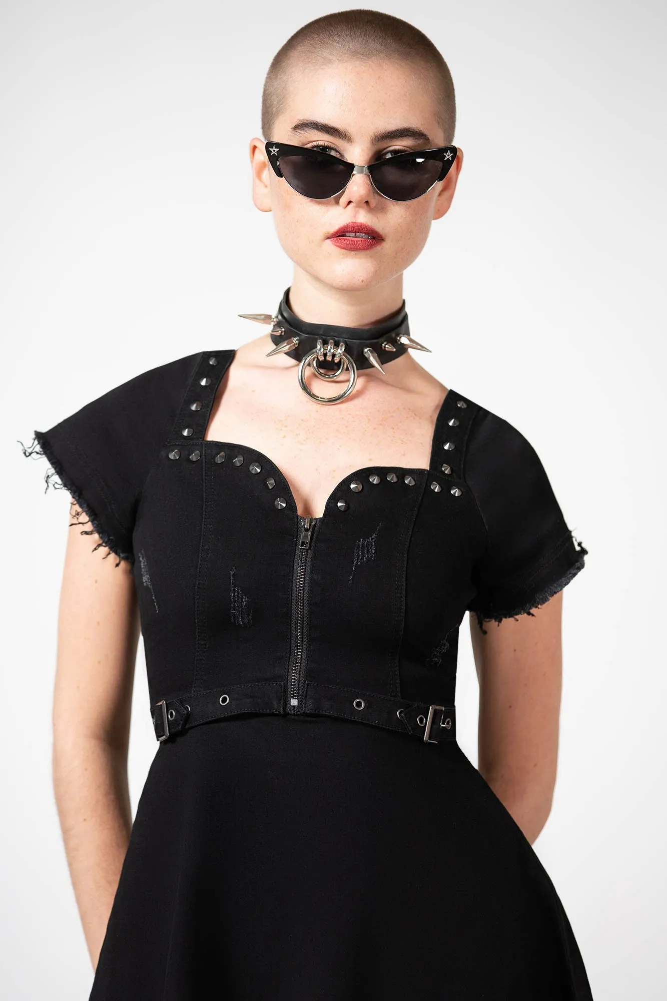 Time Out Zip Denim Dress