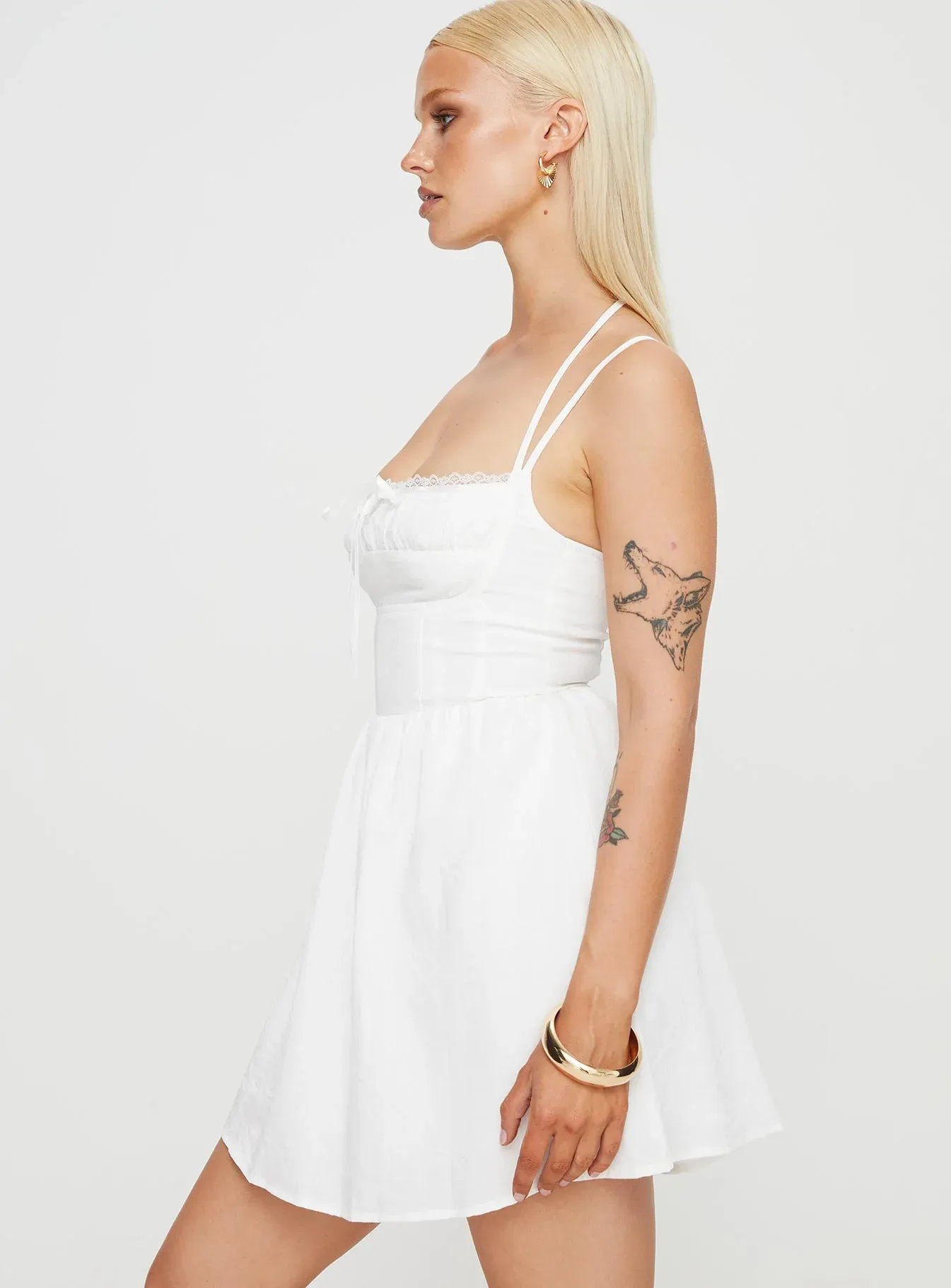 Trynia Mini Dress White