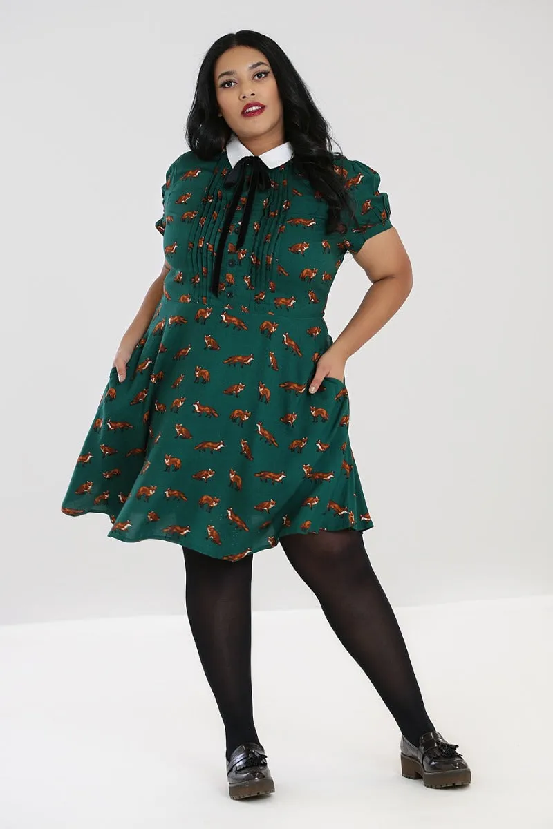 Vixey Foxy Dress in Green