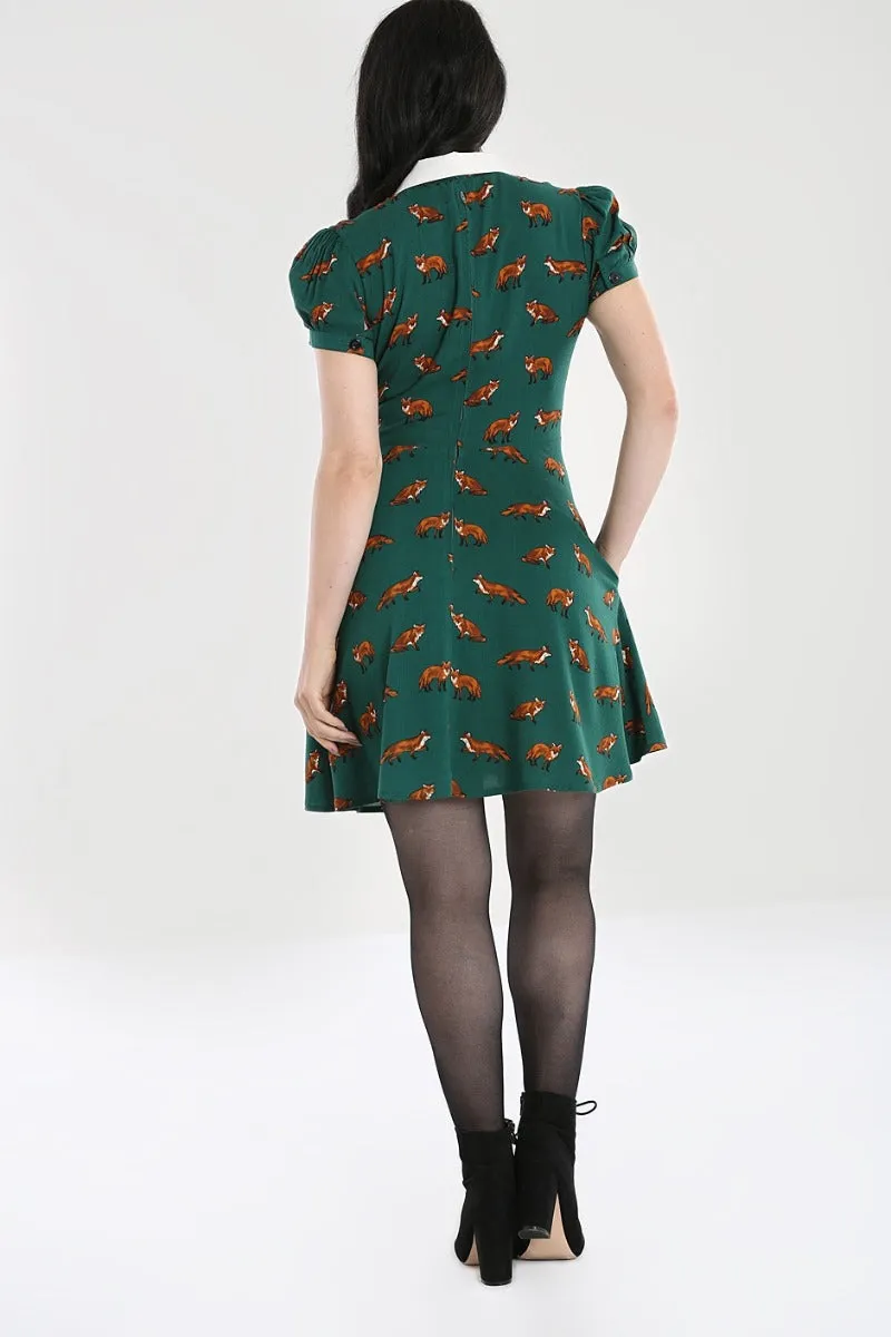 Vixey Foxy Dress in Green