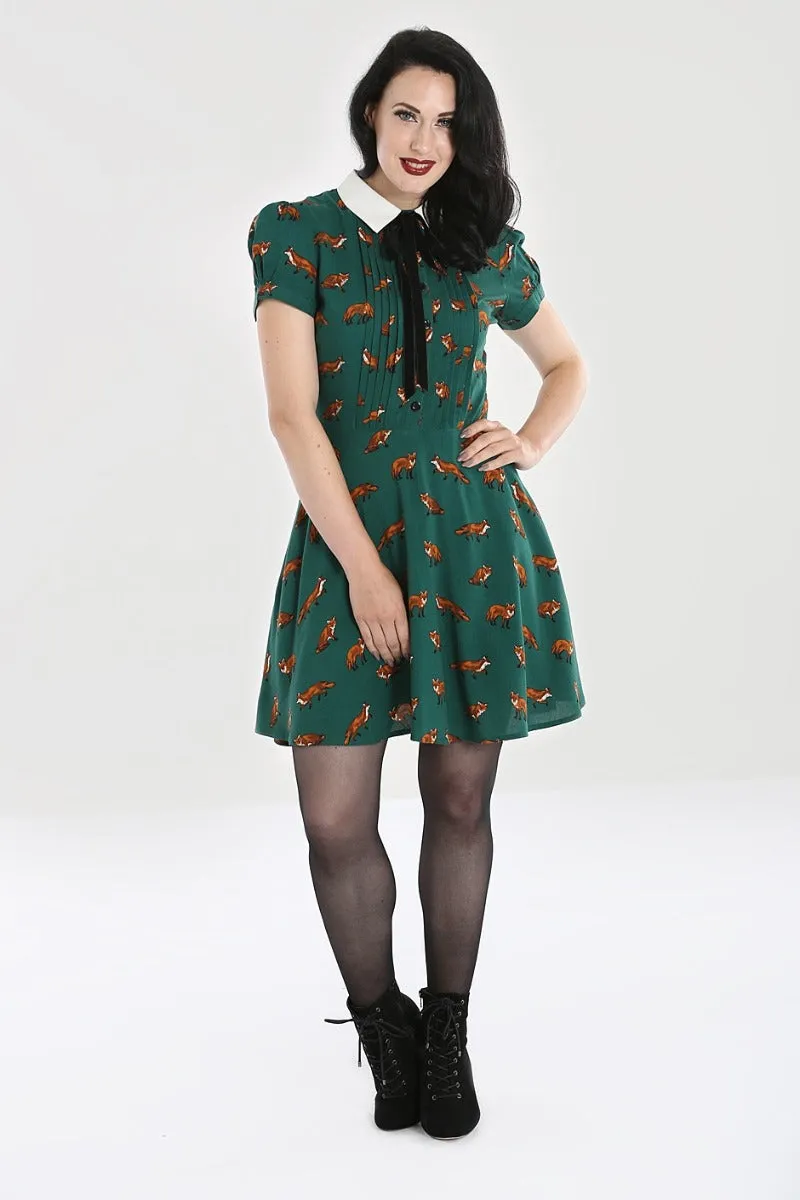 Vixey Foxy Dress in Green