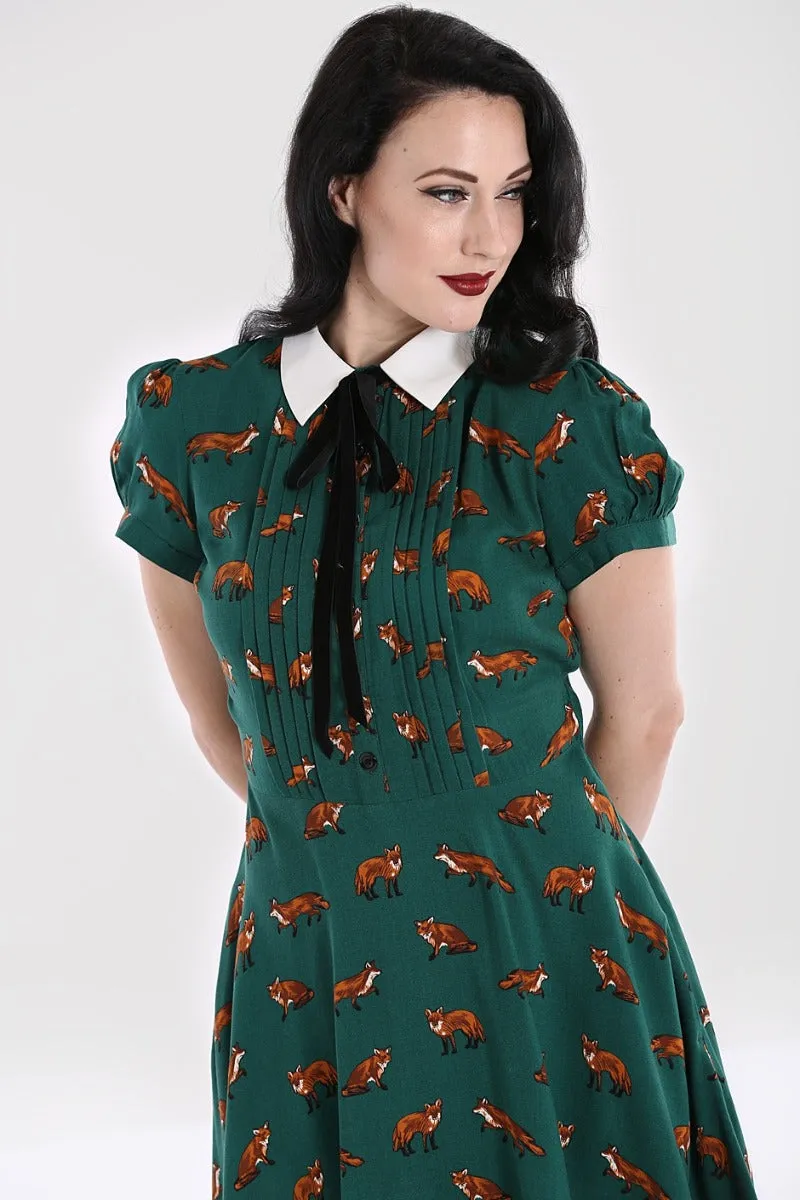 Vixey Foxy Dress in Green