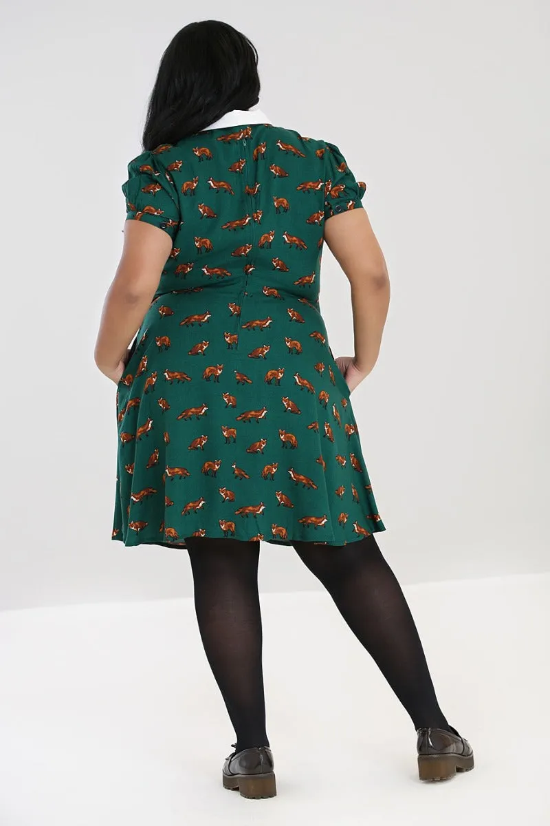 Vixey Foxy Dress in Green