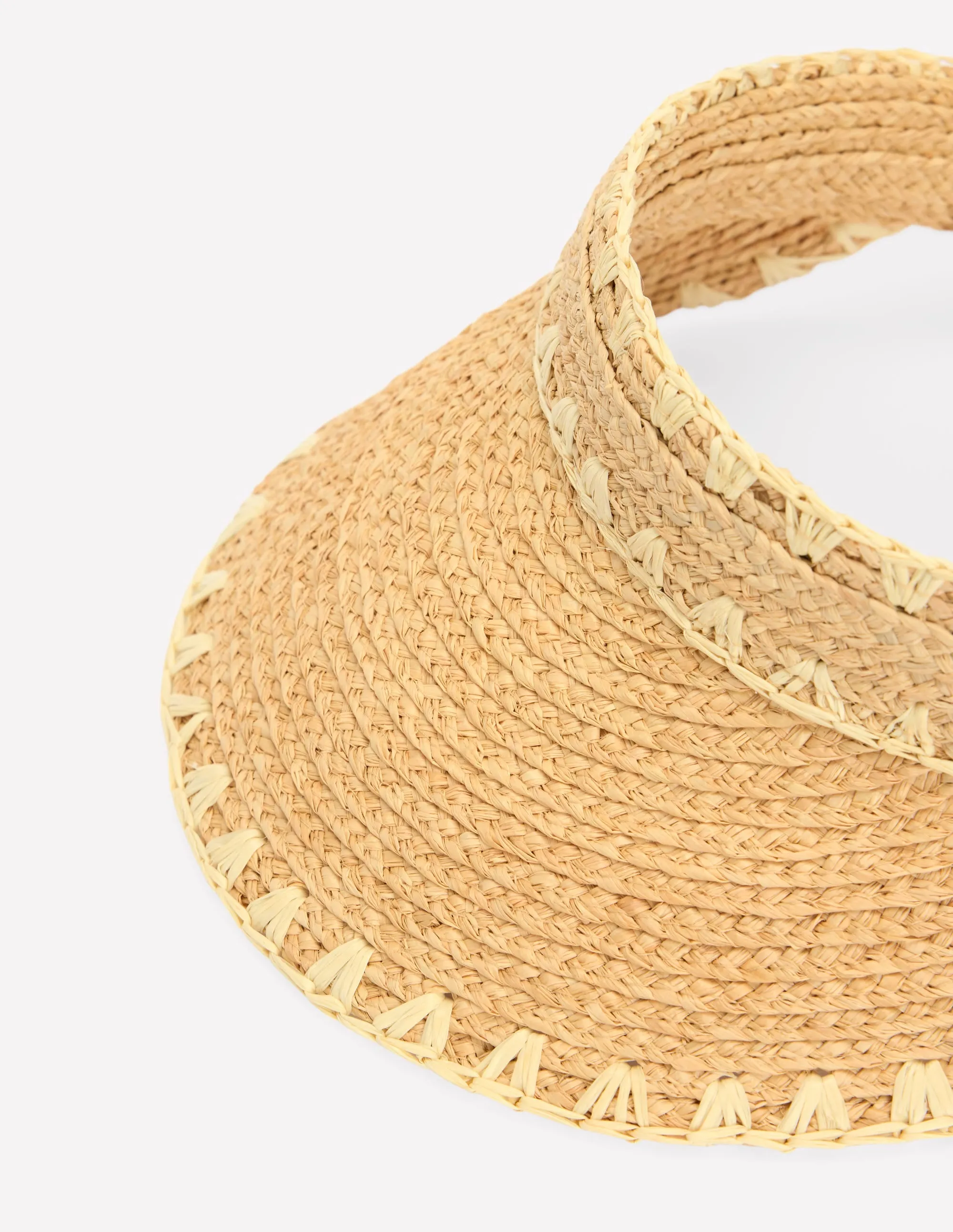 Whipstitch Visor-NATURAL