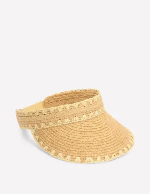 Whipstitch Visor-NATURAL
