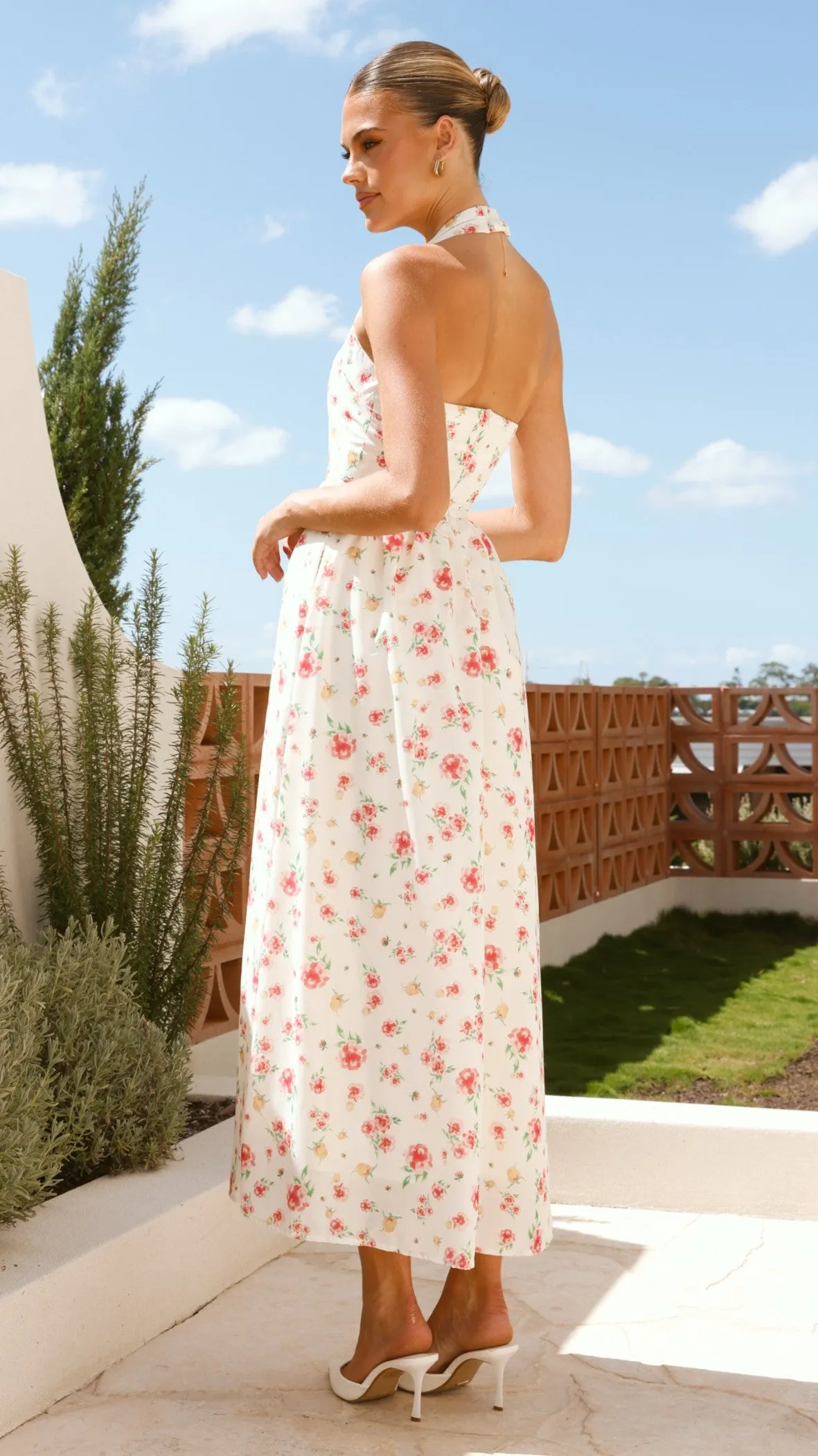 Yolly Maxi Dress - Pink Floral
